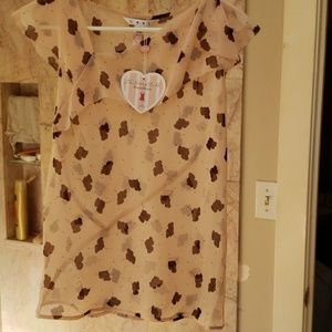 NWT Cabi sheer  blouse